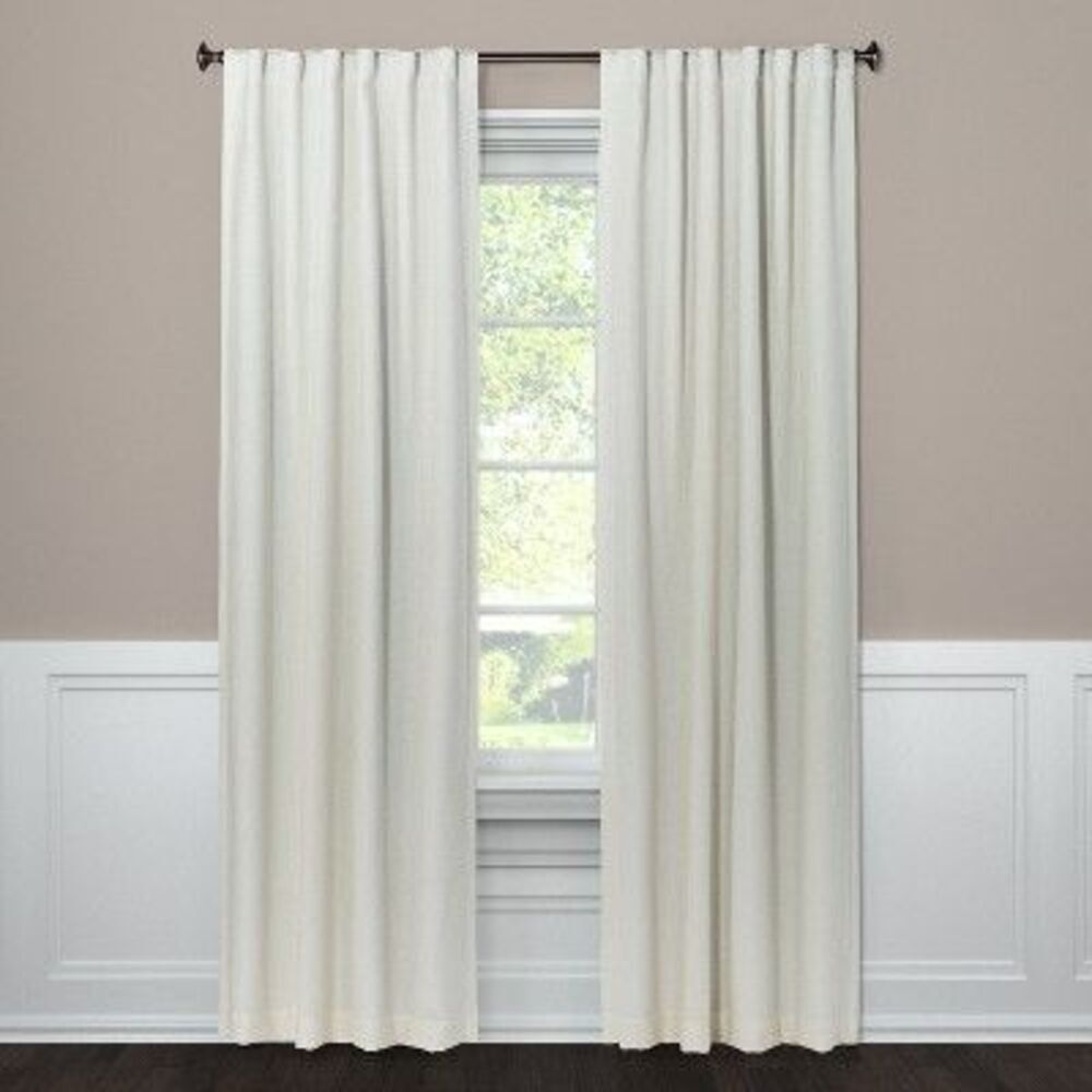 Open Box - Threshold - Blackout Aruba Window Curtain Panel - Threshold Off-White